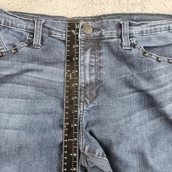 Rock & Republic Bootcut Jeans Women Size 16 Dark Blue Mid Rise Stretch Kassandra - Picture 7 of 11